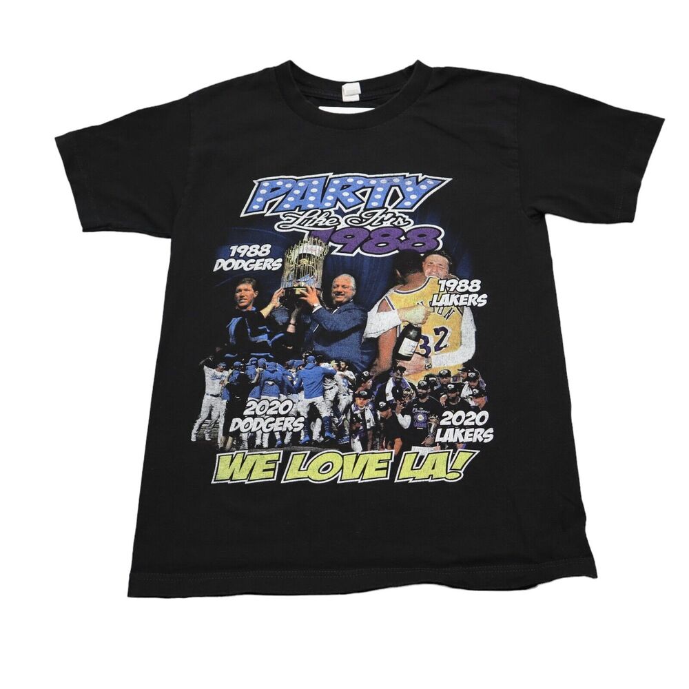 Los Angeles Lakers Shirt Mens Black S Black Suna Short Sleeve Graphic Print Tee